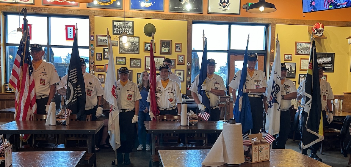 Color Guard for Mission BBQ Veterans Day Event Kenosha Area Vietnam